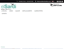 Tablet Screenshot of escueladesurfsardinero.com